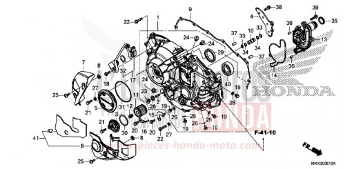 PANNEAU CARTER-MOTEUR D. (CRF1000D/D2/DL/DL2) CRF1000DJ de 2018